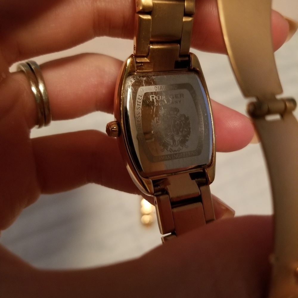 Rose gold and diamond Rudiger German Watch! - Picture 6 of 6